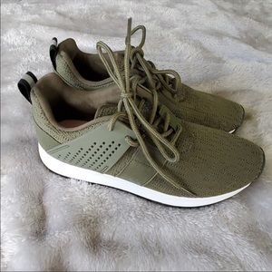 Olive green shoes
